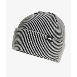 Czapka zimowa DZIK® biało-czarna. Białe czapki męskie DZIK, na zimę, bez wzorów, ze skóry. Za 139.99 zł.