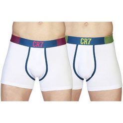 CR7 Bokserki Męskie - Dwupak S Białe. Białe bokserki męskie CR7, m, bez wzorów. Za 119.00 zł.