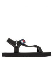 Tommy Jeans Sandały Tjm Casual Sandal EM0EM01563 Czarny. Czarne sandały męskie Tommy Jeans, z jeansu, bez zapięcia. Za 149.99 zł.