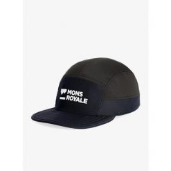 Czapka z daszkiem Mons Royale Velocity Trail Cap - black. Czarne czapki męskie Mons Royale, bez wzorów. Za 114.99 zł.