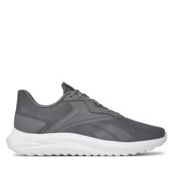 Buty do biegania Reebok. Szare buty do biegania męskie Reebok, bez wzorów, bez zapięcia, do biegania. Za 199.99 zł.