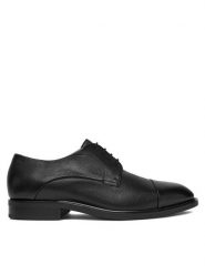BOSS Półbuty P-Winslow 50549686 Czarny. Czarne eleganckie półbuty męskie Boss, ze skóry, wizytowe, bez obcasa, bez zapięcia. Za 1,239.00 zł.