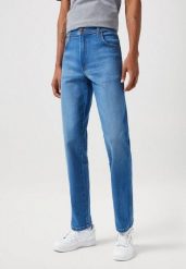 SPODNIE JEANSOWE JEANSY DŻINSY WRANGLER TEXAS RUSTIC 112361301. Niebieskie jeansy męskie Wrangler, bez wzorów, z bawełny, biznesowe. W wyprzedaży za 169.99 zł.