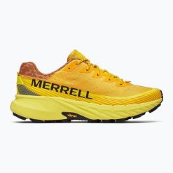Buty do biegania męskie Merrell Agility Peak 5 rush. Żółte buty do biegania męskie Merrell, bez wzorów, bez zapięcia, do biegania. Za 479.99 zł.