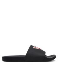 Guess Klapki FMJTOT ELL19 Czarny. Czarne klapki i japonki męskie Guess, z aplikacjami, z tworzywa sztucznego. Za 129.99 zł.
