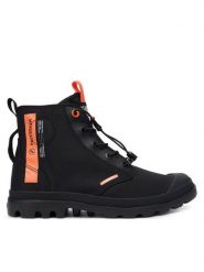 Palladium Trapery Pampa Lite Journey 79539-008-M Czarny. Czarne buty zimowe męskie Palladium, bez wzorów, z materiału, bez obcasa, bez zapięcia. Za 369.99 zł.