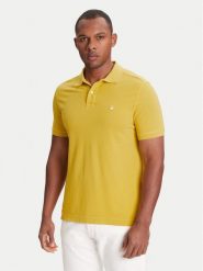 United Colors Of Benetton Polo 3089J3179 Żółty Regular Fit. Żółte koszulki polo męskie United Colors Of Benetton, m, bez wzorów, z bawełny, bez kołnierzyka, bez ramiączek. Za 129.99 zł.