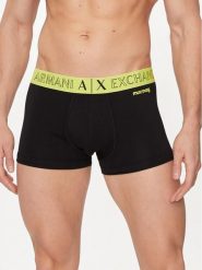 Armani Exchange Bokserki 956002 4R505 00020 Czarny. Czarne bokserki męskie Armani Exchange, m, bez wzorów, z bawełny. Za 139.99 zł.