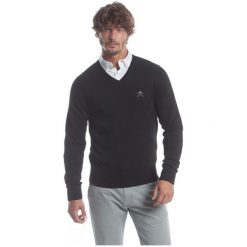 Polo Club C.H..A Sweter Męski Xxl Czarny. Czarne swetry męskie Polo Club C.H..A, z dekoltem w kształcie v. W wyprzedaży za 259.00 zł.