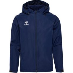 Kurtka wodoodporna Hummel Lead 2.0. Niebieskie kurtki męskie HUMMEL, bez wzorów, sportowe, bez ramiączek, bez kaptura. W wyprzedaży za 313.50 zł.