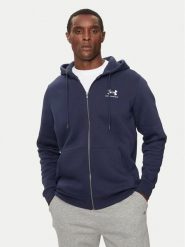 Under Armour Bluza Essential 1373881 Granatowy Regular Fit. Niebieskie bluzy rozpinane męskie Under Armour, m, bez wzorów, z bawełny, bez ramiączek, bez kaptura. Za 329.99 zł.