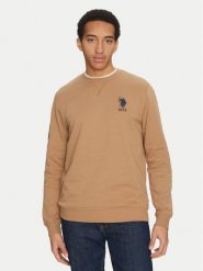 U.S. Polo Assn. Bluza MUP2256 Beżowy Regular Fit. Brązowe bluzy nierozpinane męskie U.S. Polo Assn., m, bez wzorów, z bawełny, bez ramiączek, bez kaptura. Za 129.99 zł.