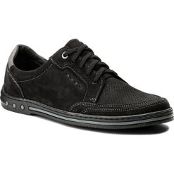 Półbuty LASOCKI FOR MEN 9103. Czarne eleganckie półbuty męskie Lasocki For Men, z nubiku, bez obcasa, bez zapięcia. W wyprzedaży za 129.99 zł.