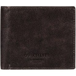 Quiksilver Męski Portfel Skórzany Mack Ii Plus, Black. Czarne portfele męskie Quiksilver, ze skóry. W wyprzedaży za 159.00 zł.
