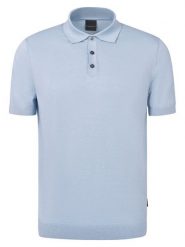 Bugatti Polo 7100-75522C Niebieski Regular Fit. Niebieskie koszulki polo męskie Bugatti, m, bez wzorów, z bawełny, bez kołnierzyka, bez ramiączek. Za 419.99 zł.