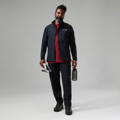 Kurtka softshell męska Berghaus Ghlas 2.0 Softshell JKT. Czarne kurtki softshell męskie Berghaus, m, bez wzorów, z softshellu, bez kaptura, trekkingowe. Za 360.99 zł.