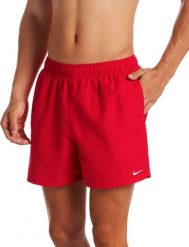 Nike Szorty kąpielowe męskie Essential czerwone r. M (NESSA560614). Czerwone kąpielówki męskie Nike, m, bez wzorów. Za 142.07 zł.