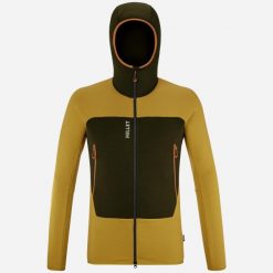 Kurtka polarowa męska MILLET M Fusion Grid Hoodie Żółty. Żółte kurtki męskie Millet, m, bez wzorów, z polaru, bez ramiączek, bez kaptura. Za 429.00 zł.