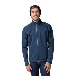 Kurtka męska Rossignol Poursuite. Niebieskie kurtki narciarskie i snowboardowe męskie Rossignol, na zimę, m, bez wzorów, bez kaptura, narciarskie. Za 649.99 zł.