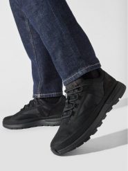Timberland Sneakersy Euro Trekker Low F/L TB0A67KM0151 Czarny. Czarne buty sportowe na co dzień męskie Timberland, l, bez wzorów, z nubiku, bez ramiączek, bez kaptura. Za 369.99 zł.