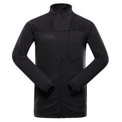 Bluza męska sportowa turystyczna Alpine Pro Onnec 3. Czarne bluzy bez kaptura męskie Alpine Pro, m, bez wzorów, sportowe, bez ramiączek, bez kaptura. W wyprzedaży za 369.00 zł.