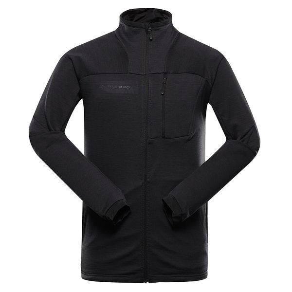 Bluza męska sportowa turystyczna Alpine Pro Onnec 3. Czarne bluzy bez kaptura męskie Alpine Pro, m, bez wzorów, sportowe, bez ramiączek, bez kaptura. W wyprzedaży za 369.00 zł.