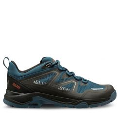 Trekkingi Helly Hansen. Niebieskie buty zimowe męskie Helly Hansen, bez wzorów, sportowe, bez obcasa, bez zapięcia. Za 539.99 zł.