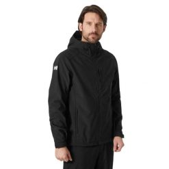 Kurtka softshell męska Helly Hansen Paramount Hooded Softshell Jkt. Czarne kurtki męskie Helly Hansen, m, bez wzorów, z softshellu, bez ramiączek, bez kaptura. Za 549.99 zł.