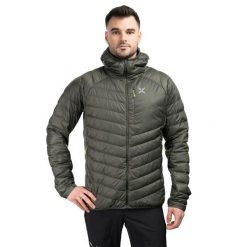 Kurtka trekkingowa męska Montura Pure Duvet l. Zielone kurtki męskie MONTURA, l, bez wzorów, sportowe, bez ramiączek, bez kaptura. Za 985.49 zł.