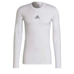 Koszulka z długim rękawem adidas Techfit. Białe bielizna termoaktywna męska ADIDAS, xl, bez wzorów, bez ramiączek, do piłki nożnej, techfit (adidas). Za 119.00 zł.