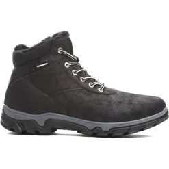 Czarne Trapery Stuntman. Czarne buty zimowe męskie marki Born2be, na jesień, z materiału. Za 129.99 zł.