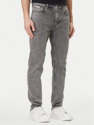 Calvin Klein Jeans Jeansy LV04RF928G Szary Tapered Fit. Szare jeansy męskie Calvin Klein Jeans, bez wzorów, z bawełny. Za 419.99 zł.