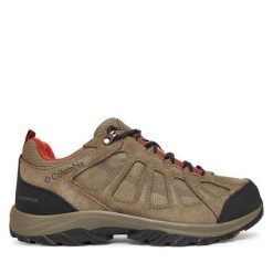 Trekkingi Columbia. Brązowe buty trekkingowe męskie Columbia, bez wzorów, sportowe, bez obcasa, bez zapięcia. Za 309.99 zł.