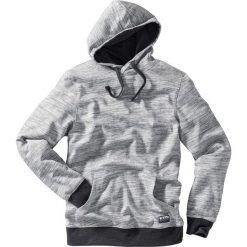 Bluza z kapturem bonprix szary melanż. Bluzy nierozpinane męskie bonprix. Za 74.99 zł.