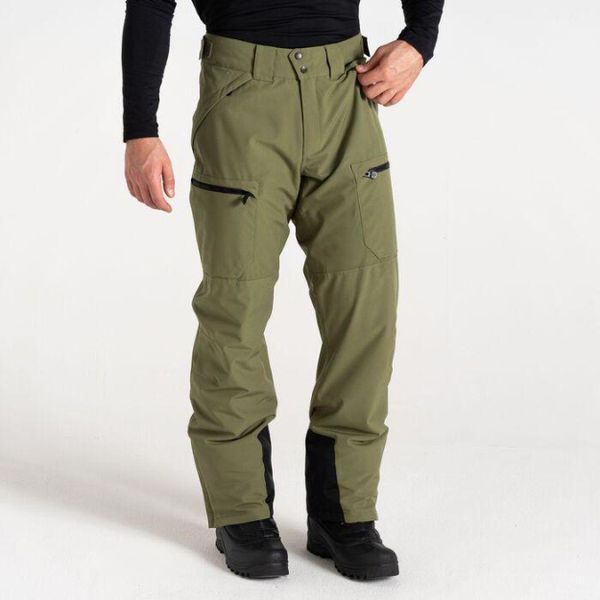 Spodnie narciarskie dla mężczyzn Dare2B DMW573R. Zielone spodnie narciarskie i snowboardowe męskie Dare 2B, bez wzorów, narciarskie. Za 349.99 zł.
