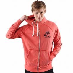 Bluza sportowa męska Nike 523994657. Czerwone bluzy rozpinane męskie Nike, m, bez wzorów, sportowe, bez ramiączek, z kapturem. Za 286.00 zł.