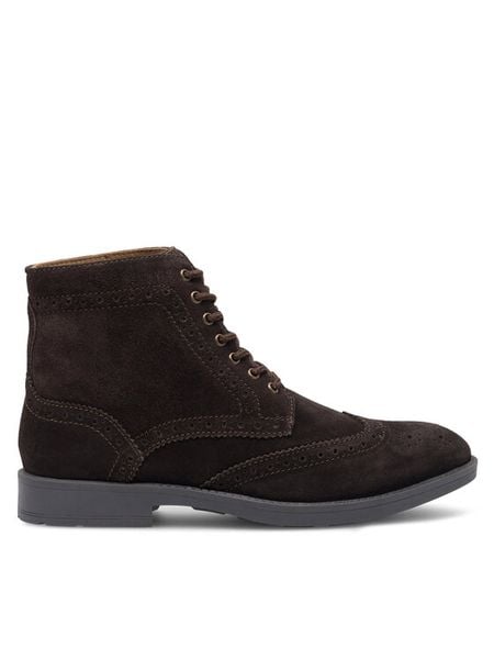 Gino Rossi Kozaki JERSAY-19 MI25 Brązowy. Brązowe buty zimowe męskie Gino Rossi, bez wzorów, ze skóry, bez obcasa, bez zapięcia. Za 209.99 zł.