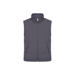 Wyściełana polarem kurtka bez rękawów Kariban Warmer. Szare kurtki męskie KARIBAN, m, bez wzorów, z polaru, bez ramiączek, bez kaptura. Za 223.50 zł.