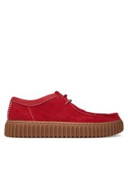 Clarks Półbuty Torhill Low 26180908 Czerwony. Czerwone codzienne półbuty męskie Clarks, bez wzorów, ze skóry, bez obcasa, bez zapięcia. Za 289.99 zł.