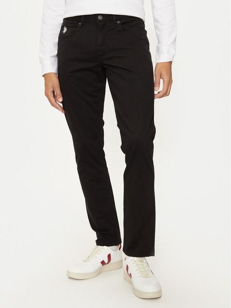 U.S. Polo Assn. Spodnie materiałowe MUP3385 Czarny Slim Fit. Czarne spodnie na co dzień męskie U.S. Polo Assn., bez wzorów, z bawełny. Za 169.99 zł.