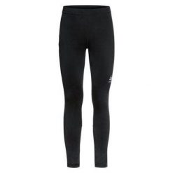 Legginsy męskie Odlo Tights ESSENTIAL. Czarne legginsy męskie Odlo, m, bez wzorów, do biegania. Za 289.99 zł.