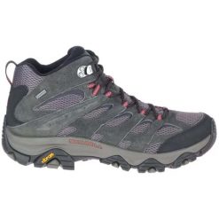 Buty Trekkingowe Męskie Merrell Moab 3 Mid Gore-Tex. Szare buty trekkingowe męskie Merrell, bez wzorów, z gore-texu, bez zapięcia, wspinaczkowe, gore-tex. Za 720.60 zł.