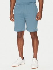 Lacoste Szorty sportowe GH9627 Niebieski Regular Fit. Niebieskie szorty sportowe męskie Lacoste, bez wzorów, z bawełny, sportowe. Za 269.99 zł.