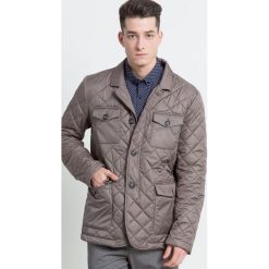 Trussardi - Kurtka. Brązowe kurtki męskie TRUSSARDI, s, bez wzorów, z bawełny, bez ramiączek, bez kaptura. W wyprzedaży za 499.90 zł.