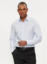 Michael Kors Koszula MD0DS01032 Błękitny Slim Fit. Niebieskie koszule męskie Michael Kors, m, bez wzorów, z bawełny, bez kołnierzyka, bez ramiączek. Za 499.99 zł.