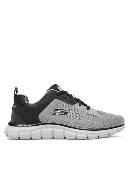 Skechers Sneakersy Track Broader 232698/GYBK Szary. Szare buty sportowe na co dzień męskie Skechers, m, bez wzorów, z materiału, bez ramiączek, bez kaptura. Za 199.99 zł.