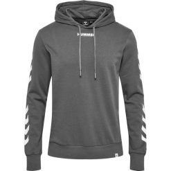 Hummel bluza UNISEX bawełniana z kapturem LEGACY HOODIE. Niebieskie bluzy nierozpinane męskie HUMMEL, bez wzorów, z bawełny, z kapturem. Za 100.00 zł.