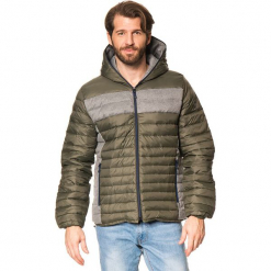 Kurtka puchowa w kolorze khaki. Brązowe kurtki męskie CMP Men, z puchu. W wyprzedaży za 318.95 zł.