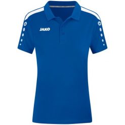 Polo Jako Power. Niebieskie koszulki polo męskie Jako, bez wzorów, sportowe, bez kołnierzyka, bez ramiączek. Za 259.00 zł.