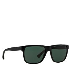 Okulary przeciwsłoneczne Emporio Armani. Czarne okulary przeciwsłoneczne męskie Emporio Armani, bez wzorów. Za 459.99 zł.